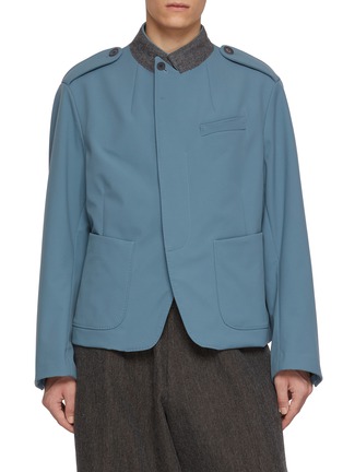 首图 - 点击放大 - KOLOR - Concelaed Placket Stand Collar Blazer