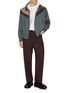 模特儿示范图 - 点击放大 - KOLOR - Layered Breakaway Collar Shirt