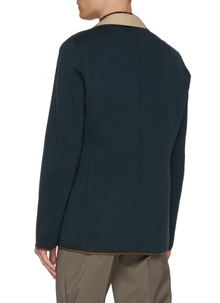 背面 - 点击放大 - KOLOR - Single Breasted Contrast Collar Wool Blazer