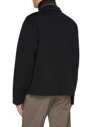 背面 - 点击放大 - KOLOR - High Neck Zip Up Wool Jacket