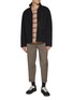 模特儿示范图 - 点击放大 - KOLOR - High Neck Zip Up Wool Jacket