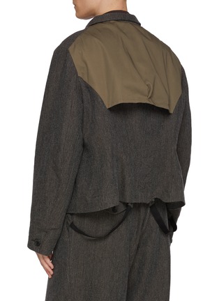 背面 - 点击放大 - KOLOR - Inside Out Panel Back Strap Wool Blend Jacket