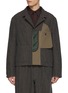 首图 - 点击放大 - KOLOR - Inside Out Panel Back Strap Wool Blend Jacket