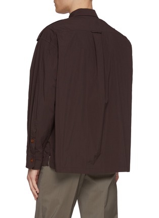 背面 - 点击放大 - KOLOR - Ribbon Embellished Pocket Shirt
