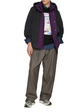 模特儿示范图 - 点击放大 - KOLOR - Pleated Front Pants