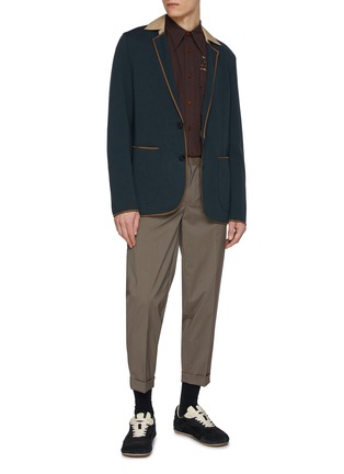 模特儿示范图 - 点击放大 - KOLOR - Straight Leg Single Pleated Pants