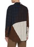背面 - 点击放大 - SONG FOR THE MUTE - Oversized Chequered Panel Cotton Wool Shirt