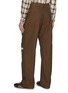 背面 - 点击放大 - SONG FOR THE MUTE - Pleated Flower Embroidered Cotton Wool Chambre Gabardine Pants