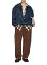 模特儿示范图 - 点击放大 - SONG FOR THE MUTE - Sleeve Bandana Coach Jacket