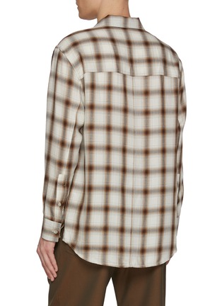 背面 - 点击放大 - SONG FOR THE MUTE - Ombre Shadow Chequered Shirt