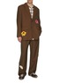 模特儿示范图 - 点击放大 - SONG FOR THE MUTE - Ombre Shadow Chequered Shirt