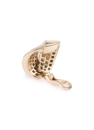 细节 - 点击放大 - VHERNIER - Abbraccio 18K Yellow Gold White Gold Diamond Ear Clips