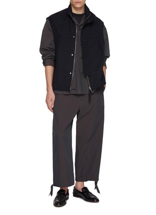 模特儿示范图 - 点击放大 - TECLOR - Flap Pocket Safari Jacket