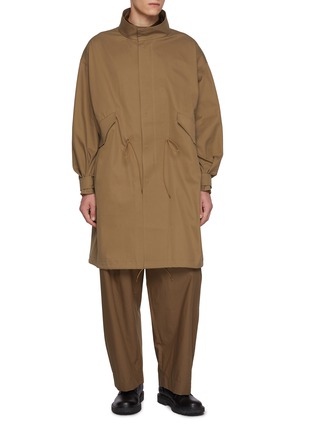 首图 - 点击放大 - TECLOR - High Neck Drawstring Waist Coat