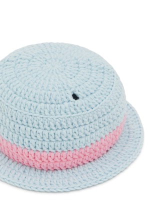 细节 –点击放大 - LANE CRAWFORD - Stanley Cup Accessory Panama Hat — Blue/Pink