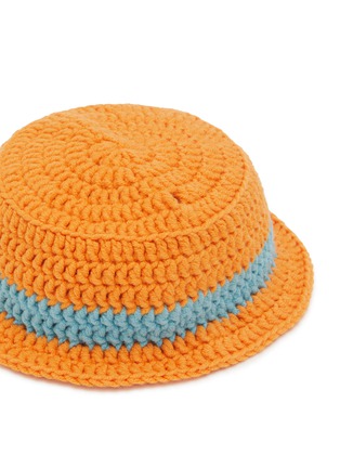 细节 –点击放大 - LANE CRAWFORD - Stanley Cup Accessory Panama Hat — Orange/Blue