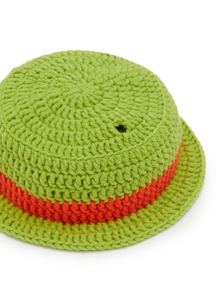 细节 –点击放大 - LANE CRAWFORD - Stanley Cup Accessory Panama Hat — Green/Orange