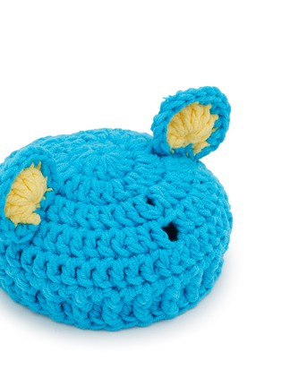 细节 –点击放大 - LANE CRAWFORD - Stanley Cup Accessory Bear Hat — Ocean Blue/Yellow