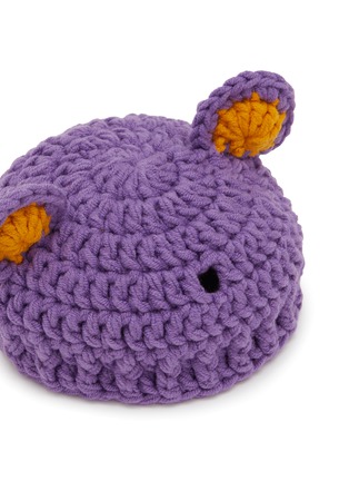 细节 –点击放大 - LANE CRAWFORD - Stanley Cup Accessory Bear Hat — Purple/Orange