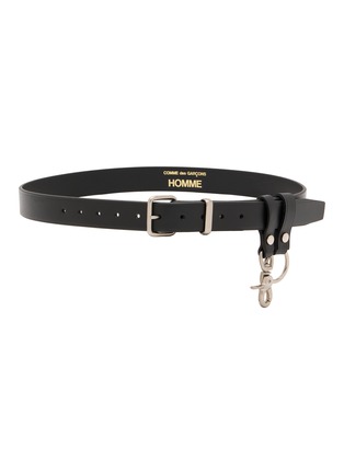 首图 - 点击放大 - COMME DES GARÇONS HOMME - Square Buckle Oil Smooth Leather Belt