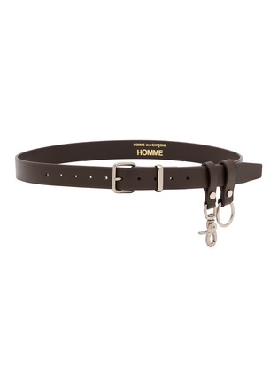 首图 - 点击放大 - COMME DES GARÇONS HOMME - Square Buckle Oil Smooth Leather Belt