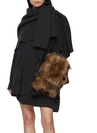正面 -点击放大 - SACAI - Faux Fur Handbag
