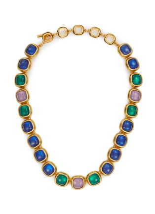 首图 - 点击放大 - GOOSSENS - Renaissance 24 Gold Plated Natural Crystal Necklace