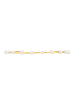 细节 - 点击放大 - BIJOU DE M - 18K Gold Plated Sterling Silver Freshwater Pearl Choker — Size R