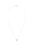 细节 - 点击放大 - BIJOU DE M - Reversible Heart 18K Gold Diamond Resin Necklace