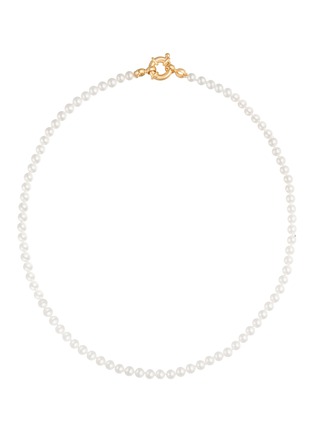 首图 - 点击放大 - BIJOU DE M - Petite Genderless 18K Gold Plated Sterling Silver Freshwater Pearl Necklace