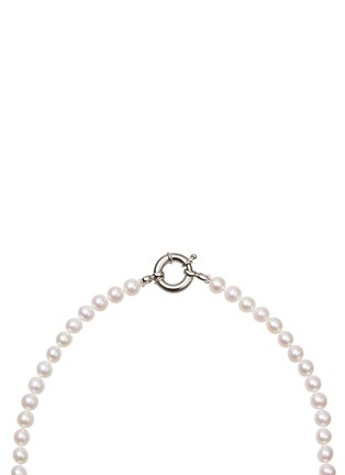 细节 - 点击放大 - BIJOU DE M - Genderless 18K White Gold Plated Sterling Silver Freshwater Pearl Necklace