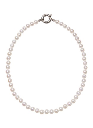 首图 - 点击放大 - BIJOU DE M - Genderless 18K White Gold Plated Sterling Silver Freshwater Pearl Necklace