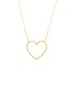 细节 - 点击放大 - BIJOU DE M - Dia Open Heart 18K Gold Diamond Necklace — Size L