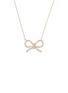 细节 - 点击放大 - BIJOU DE M - The Bow 18K Gold Diamond Necklace — Size L