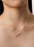 细节 - 点击放大 - BIJOU DE M - The Bow 18K Gold Diamond Necklace — Size L