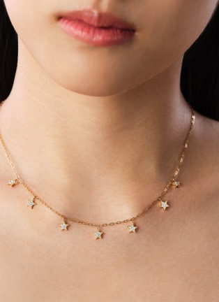 细节 - 点击放大 - BIJOU DE M - Seven Star 18K Gold Diamond Necklace