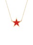 细节 - 点击放大 - BIJOU DE M - Reversible Star 18K Gold Diamond Resin Necklace