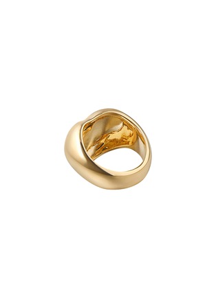 细节 - 点击放大 - BIJOU DE M - Plump Heart 18K Gold Plated Sterling Silver Ring — JP 13