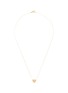 细节 - 点击放大 - BIJOU DE M - Reversible Heart 18K Gold Diamond Resin Necklace