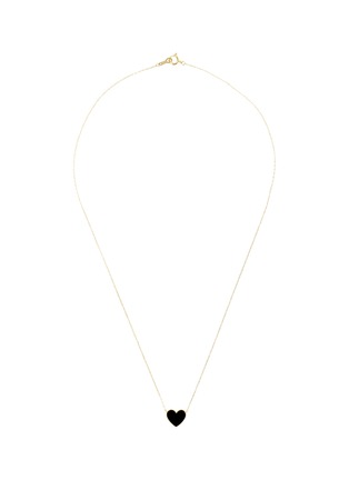首图 - 点击放大 - BIJOU DE M - Reversible Heart 18K Gold Diamond Resin Necklace