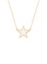 细节 - 点击放大 - BIJOU DE M - Reversible Star 18K Gold Diamond Resin Necklace