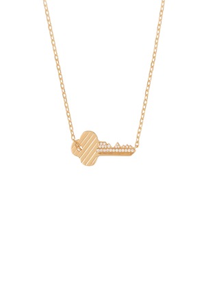 细节 - 点击放大 - BIJOU DE M - 18K Gold Diamond Key Necklace