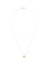 细节 - 点击放大 - BIJOU DE M - Reversible Heart 18K Gold Diamond Resin Necklace