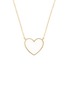 细节 - 点击放大 - BIJOU DE M - Reversible Heart 18K Gold Diamond Resin Necklace