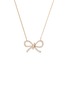 细节 - 点击放大 - BIJOU DE M - The Bow 18K Gold Diamond Necklace — Size S