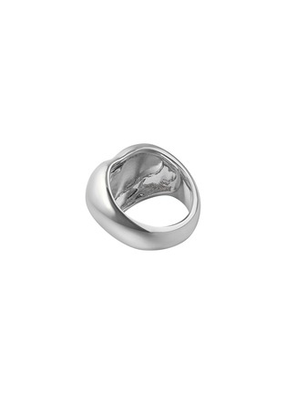 细节 - 点击放大 - BIJOU DE M - Plump Heart 18K White Gold Plated Sterling Silver Ring — JP 10