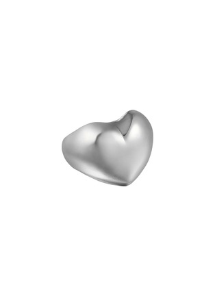 首图 - 点击放大 - BIJOU DE M - Plump Heart 18K White Gold Plated Sterling Silver Ring — JP 10
