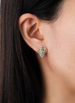 细节 - 点击放大 - BIJOU DE M - Chardonnay 18K White Gold Peridot Single Earring