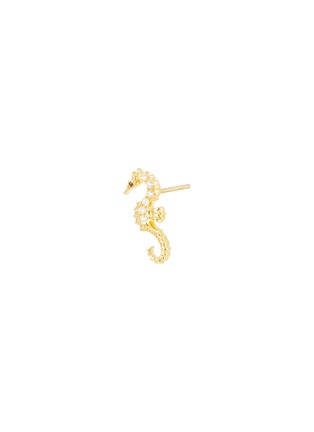 细节 - 点击放大 - BIJOU DE M - Seahorse 18K Gold Diamond Single Earring