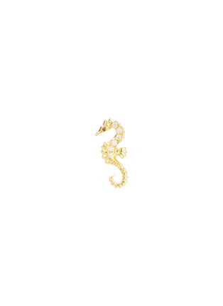 首图 - 点击放大 - BIJOU DE M - Seahorse 18K Gold Diamond Single Earring